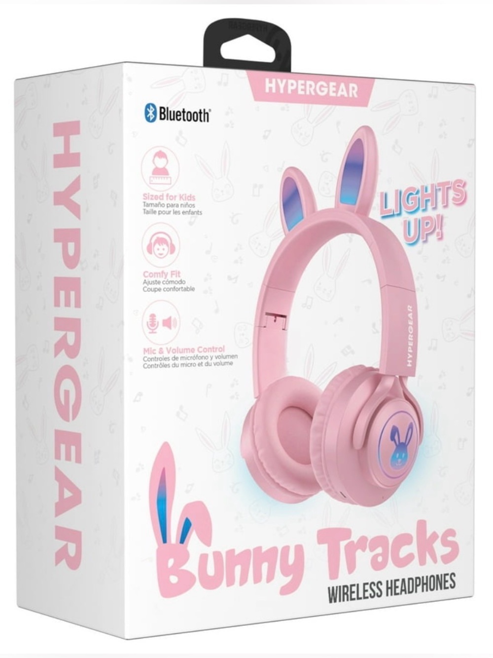 Light up wireless hyper gear bunny tracks headphones